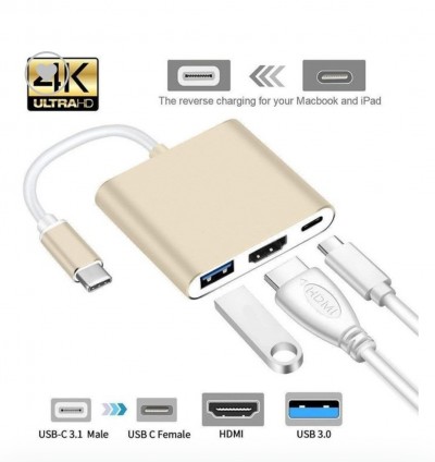  Adapter hdmi .usb3 to type c