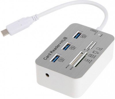 Hub usb with card reader typc