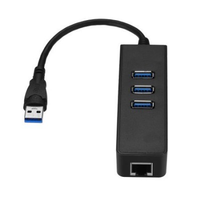 Hub usb3 مع لان 10/100/1000