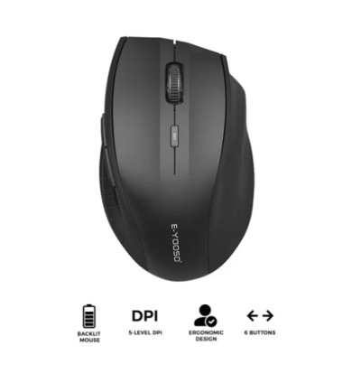 ماوس لاسلكي E-Yooso E-1191 Wireless Mouse مع بلوتوث